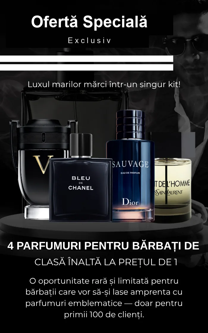 Colecție de lux — cele mai frumoase parfumuri bărbătești din lume într-un singur set